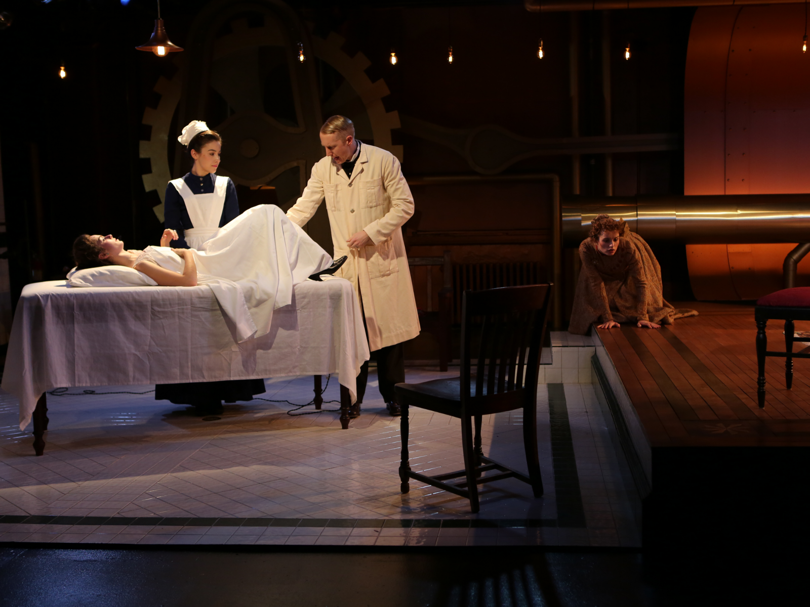 (from left) Arielle Goldman, Libby Matthews, Patrick Michael Kelly, and Olivia Gilliatt in In The Next Room (or The Vibrator Play)